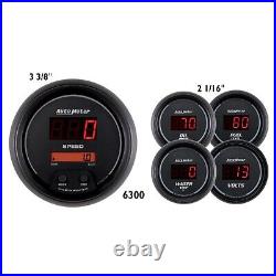 Autometer 6300 Sport Comp Digital 5 Gauge Set Fuel Oil Speedo Volt Water