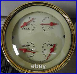 Classic Instruments VT02SLF Vintage Gauge Set, Speedo, Fuel, Oil, Water, Volts