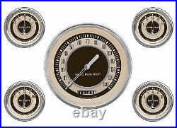 Classic instruments nostalgia vt series 5 gauge set nt54slc speedo tach fuel oil