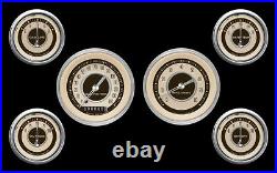 Classic instruments nostalgia vt series 6 gauge set nt01shc speedo tach