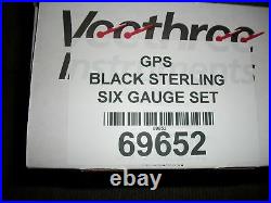 Gps Gauge Set Black Sterling 6 Gauge Veethree Instruments Speedo, Tach 69652