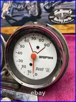 Harley buell speedo gauge set speedometer tach tachometer Mount Instruments Oem