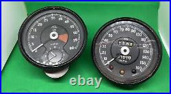 Jaguar xke e-type series 1 speedo and tachometer set. SN 6322/29. RV 7414/06