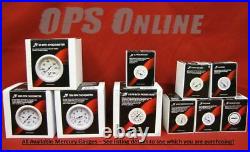 Mercury Analog Gauge Set White 6K Tachometer & Speedo 895283A23 & 895285A23