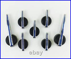 Premium Escalade Speedo Cluster Pointer Set 2003-2013 GM Black Chrome Blue New