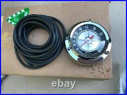Set of 3x Aqua Meter marine gauges, Speedo, Tacho, Clock (rare)