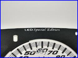 US Speedo White Silverado SS Overlay for GM Clusters 03-05 1500 Gas LED Edition