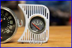 VW TYPE 1 BUG ISP RALLY GAUGE SET 120MPH SPEEDO withGAS 80mm TACHOMETER & VOLTS